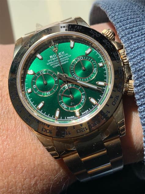 rolex con quadrante verde